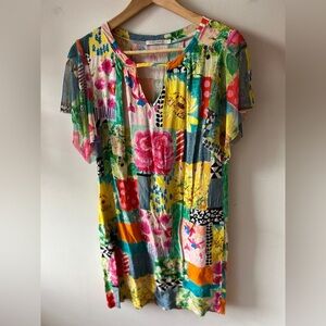 Maloka Floral Patchwork Dress 1 / S